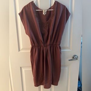 Urban Outfitters Vasia Dark Burgundy Slip style Dress
